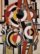 Fernard Leger Round dish oil painting on canvas